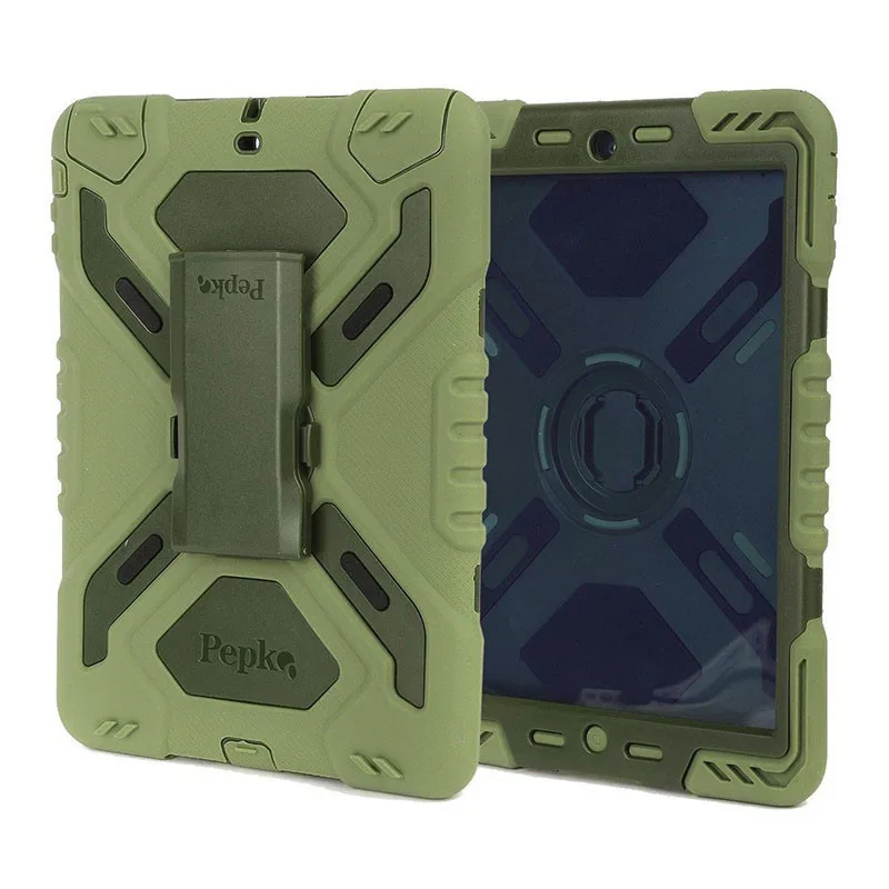 Pepkoo для Ipad 9 7 дюймов 2017 чехол пластиковый детский Противоударный Двойной