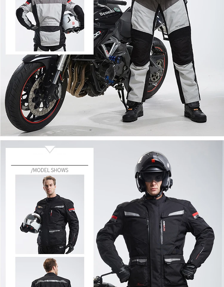 Moto BOY moto rcycle куртка и мото брюки защитные водонепроницаемые теплые гоночные костюмы Chaqueta moto CE защитные костюмы