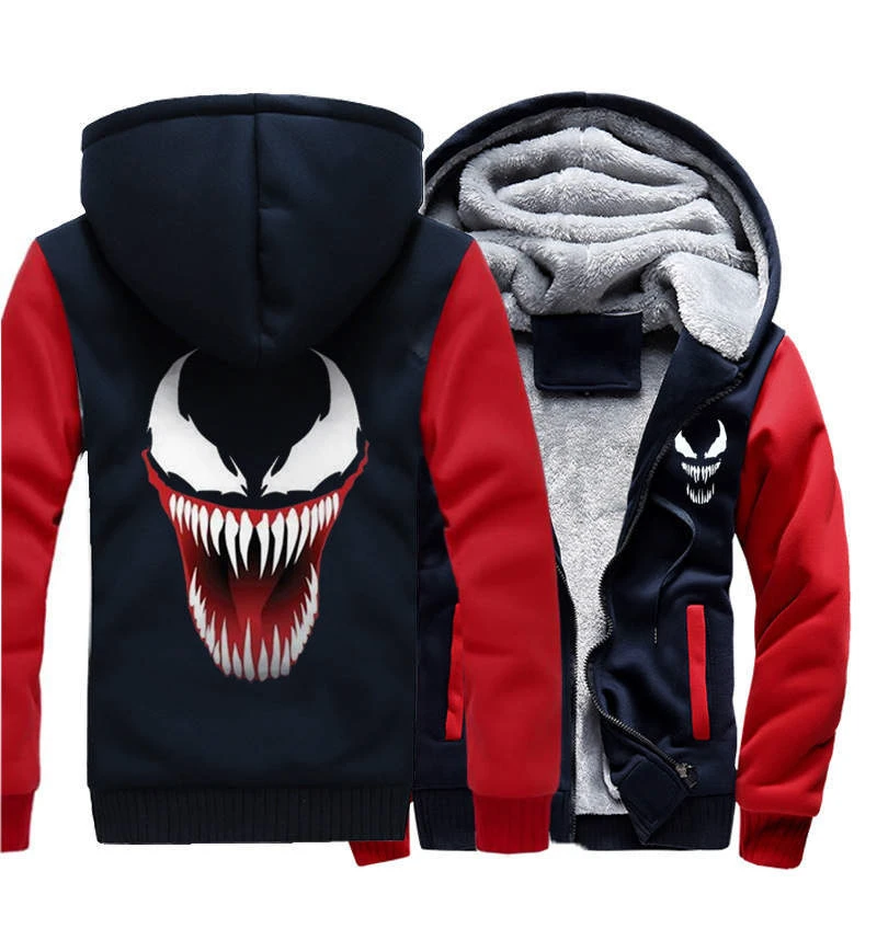 Прямая поставка осенне зимняя куртка Venom бейсбольная форма аниме Дрейк черный