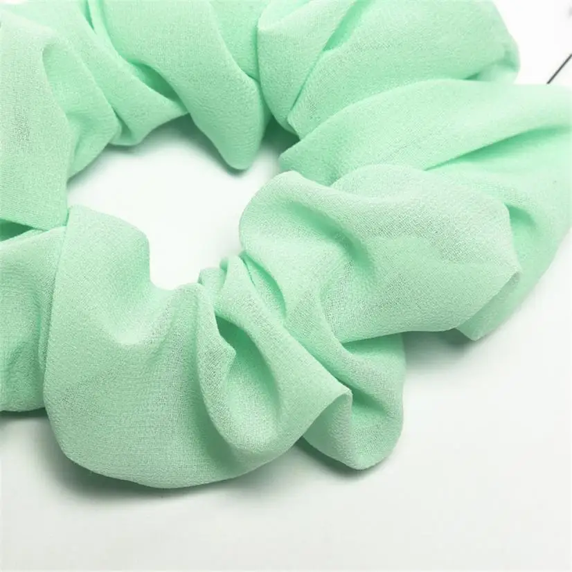 

Bande de cheveux New Arrival Fashion Trendy Lady Hair Scrunchie Ring Elastic Pure Color Bobble Dance Scrunchie Free Ship #J05