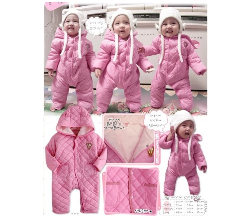new 2016 winter clothing baby warm romper kids clothes set newborn girl boy bodysuits overall | Детская одежда и обувь