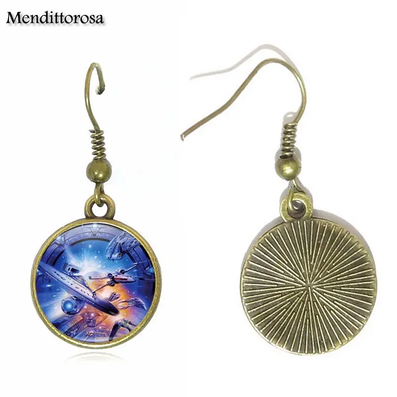 Mendittorosa Stargate портал Steampunk ювелирные изделия стеклянный кабошон