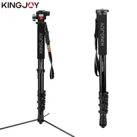 kingjoy officia mp408fl monopod dslr for all models professional camera tripod stand video para movil flexible tripe stativ