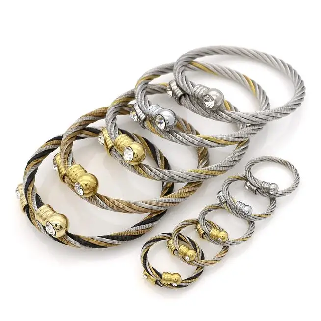 Свадебный Комплект бижутерии Looker Элегантный регулируемый браслет и кольцо из