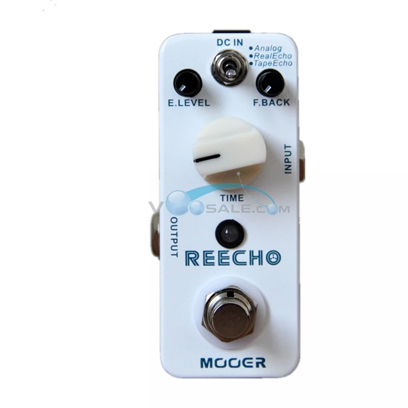 MOOER Reecho Цифровая Задержка Гитарный Эффект Компактная педаль аналоговый реальный