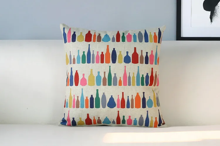 Креативная мультяшная Милая Подушка s маленькие цветные бутылочки подушка