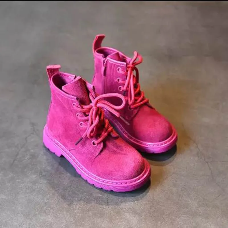 2017 обувь для детей повседневные ботинки Martin Обувь девочек мальчиков ботильоны