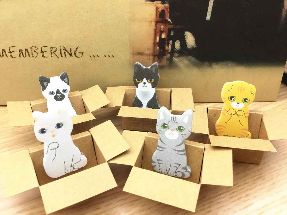 LolliZ 5 шт. милый щенок Дом Kitty дом Липкие заметки Kawaii письма бумажные блокноты для