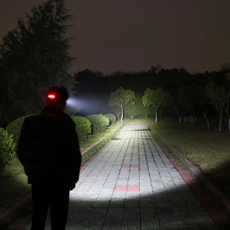 T6+XPE LED Headlight 16000lm Zoomable Head Lamp 5leds Headlamp Light Tube Torch Flashlight+Car Charger+18650 Batteries | Лампы и