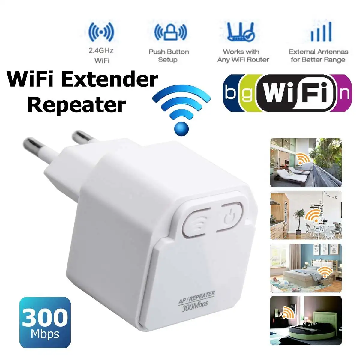 LEORY 300 Мбит/с мини беспроводной Wi-Fi ретранслятор маршрутизатор усилитель расширитель ЕС Plug Домашняя сеть два режима