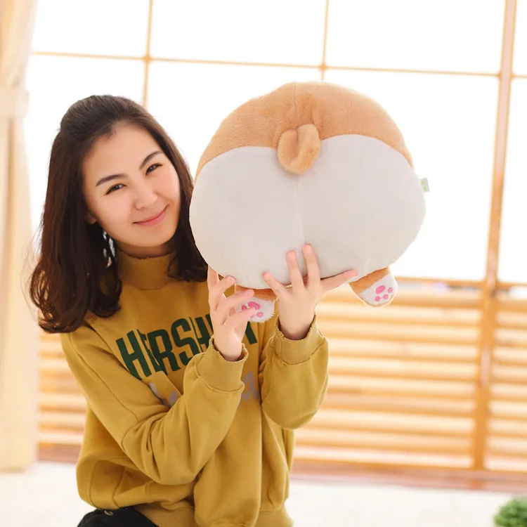 Free Shipping 1 PCS Cute Corgi Ass Pillow And Cushion For Office Chair Back Sofa Throw Gift MXL004 | Дом и сад