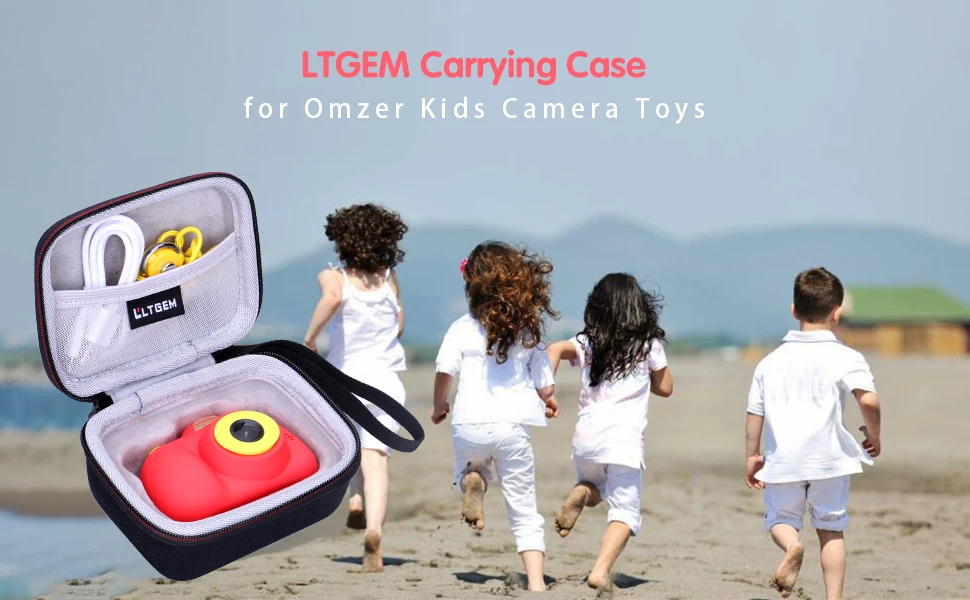 LTGEM EVA черный Переносной жесткий футляр для Omzer детей камера игрушки
