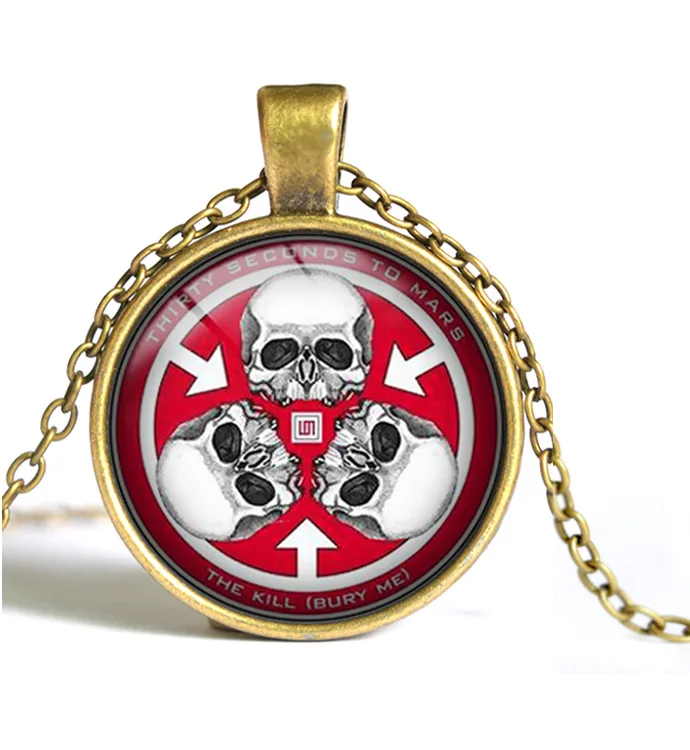 Винтажное ожерелье-чокер 12 шт./лот с подвеской в виде логотипа из фильма 30 Seconds To the