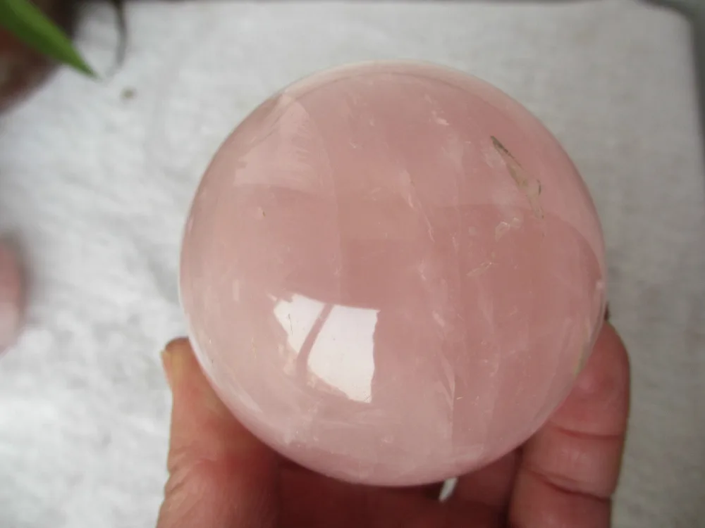04900 NATURAL PRETTY ROSE QUARTZ CRYSTAL SPHERE BALL | Дом и сад
