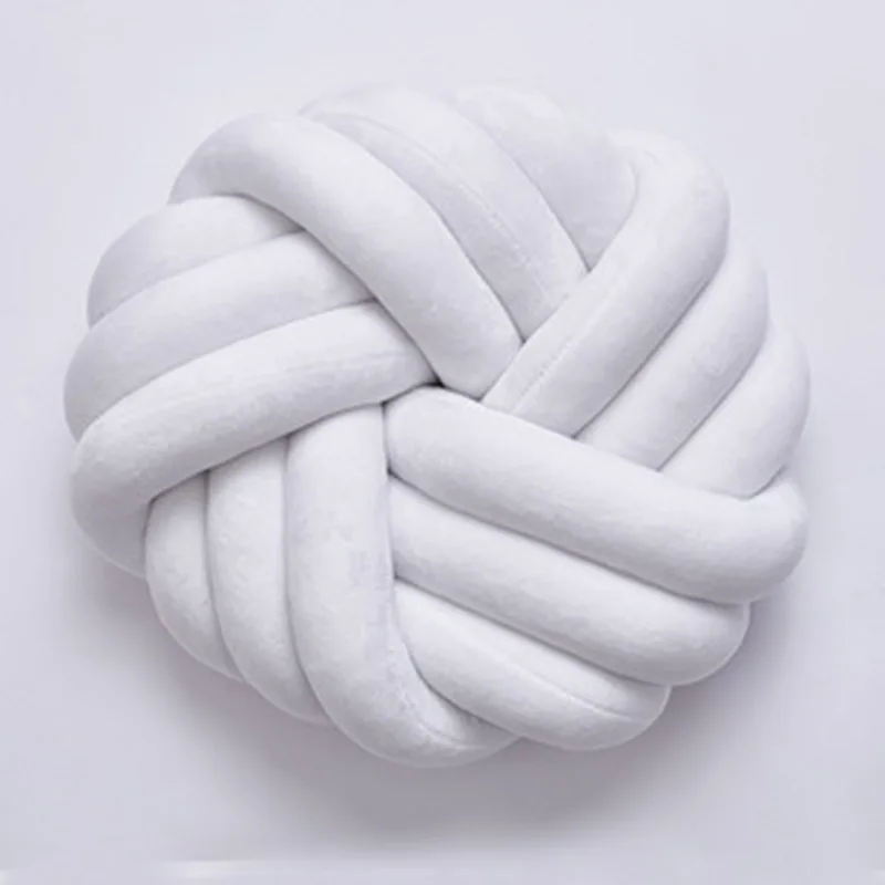 INS New Nordic Style Denmark Knot Handmade Creative Knotted Cojines Pillow Decorative Sofa Sitting Cushion Almofadas Coussin | Дом и сад