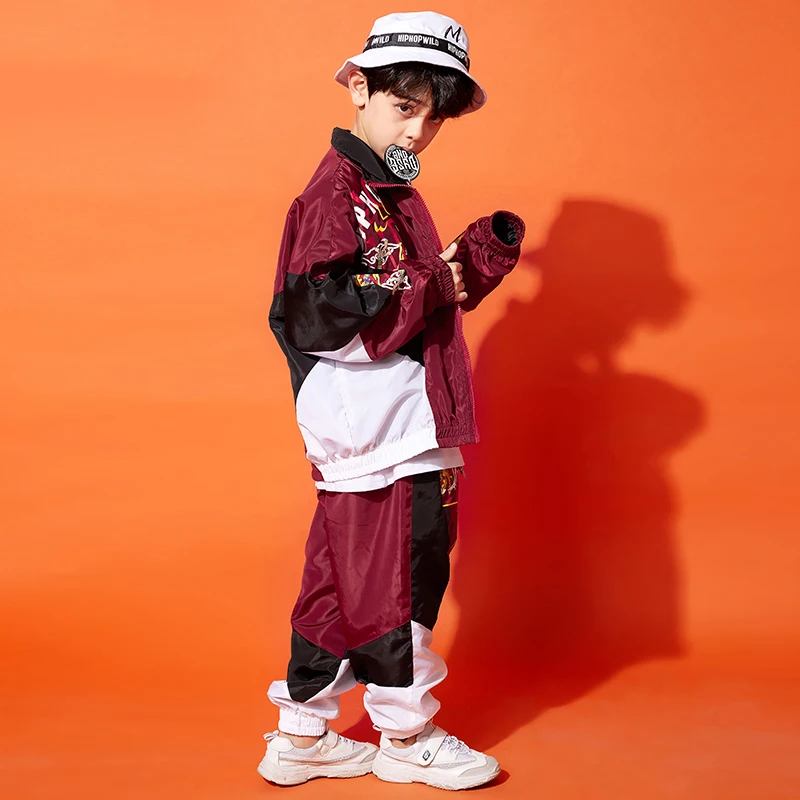 Танцевальные костюмы для мальчиков в стиле хип-хоп Детский костюм китайского