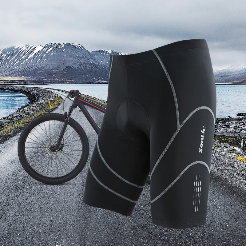 Santic Coolmax 4D мягкие велосипедные шорты ударопрочные MTB шоссейные светоотражающие