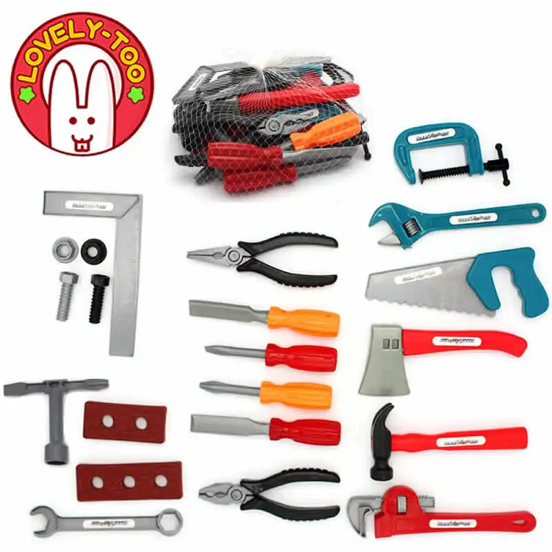 28 шт. набор инструментов для ремонта детских игрушек|pretend play|toy toolstoy tool set |