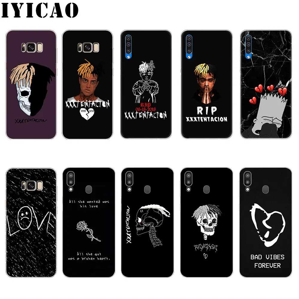 IYICAO в стиле хип хоп и рэп xxxtentacion жесткий чехол для Samsung Galaxy S6 S7 край S8 S9 S10 плюс S10e Note
