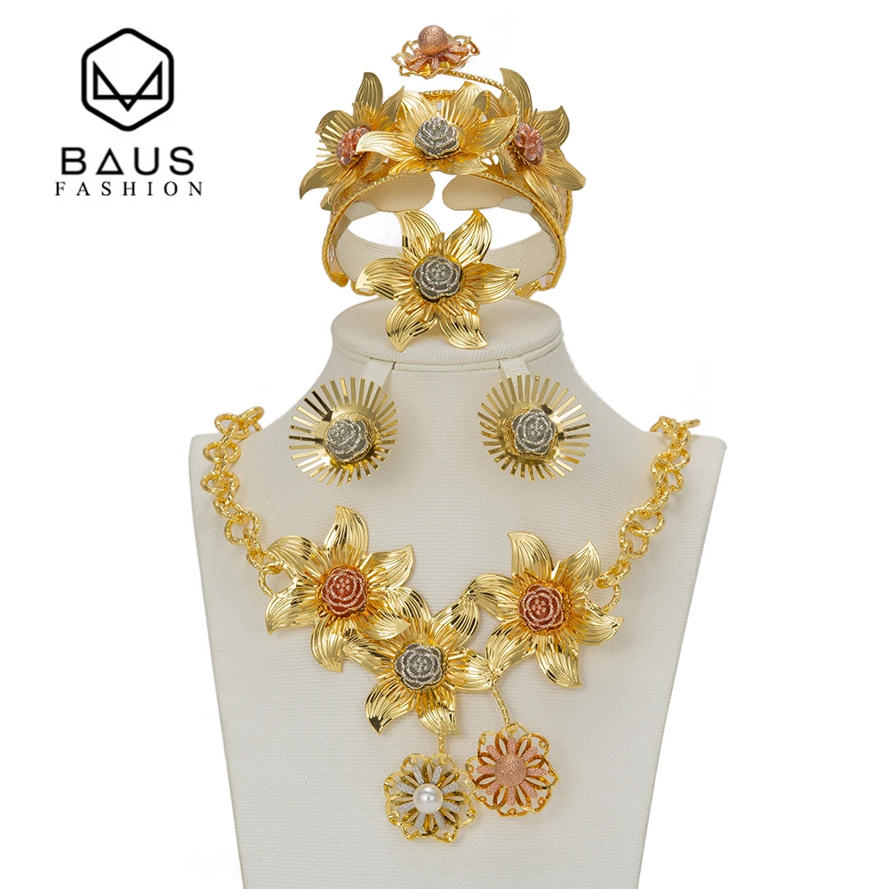 BAUS Африканские свадебные ювелирные наборы высшего качества Дубаи Ювелирные