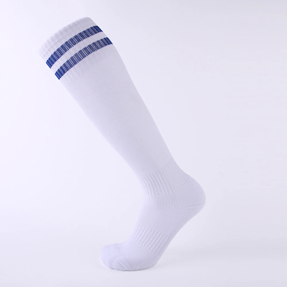 white mix blue Новые футбольные носки для бега и езды на велосипеде кемпинг баскетбольные Носки спортивные хлопковые чулки взрослые Гольфы тренировочные чулки - Цвет: white mix blue