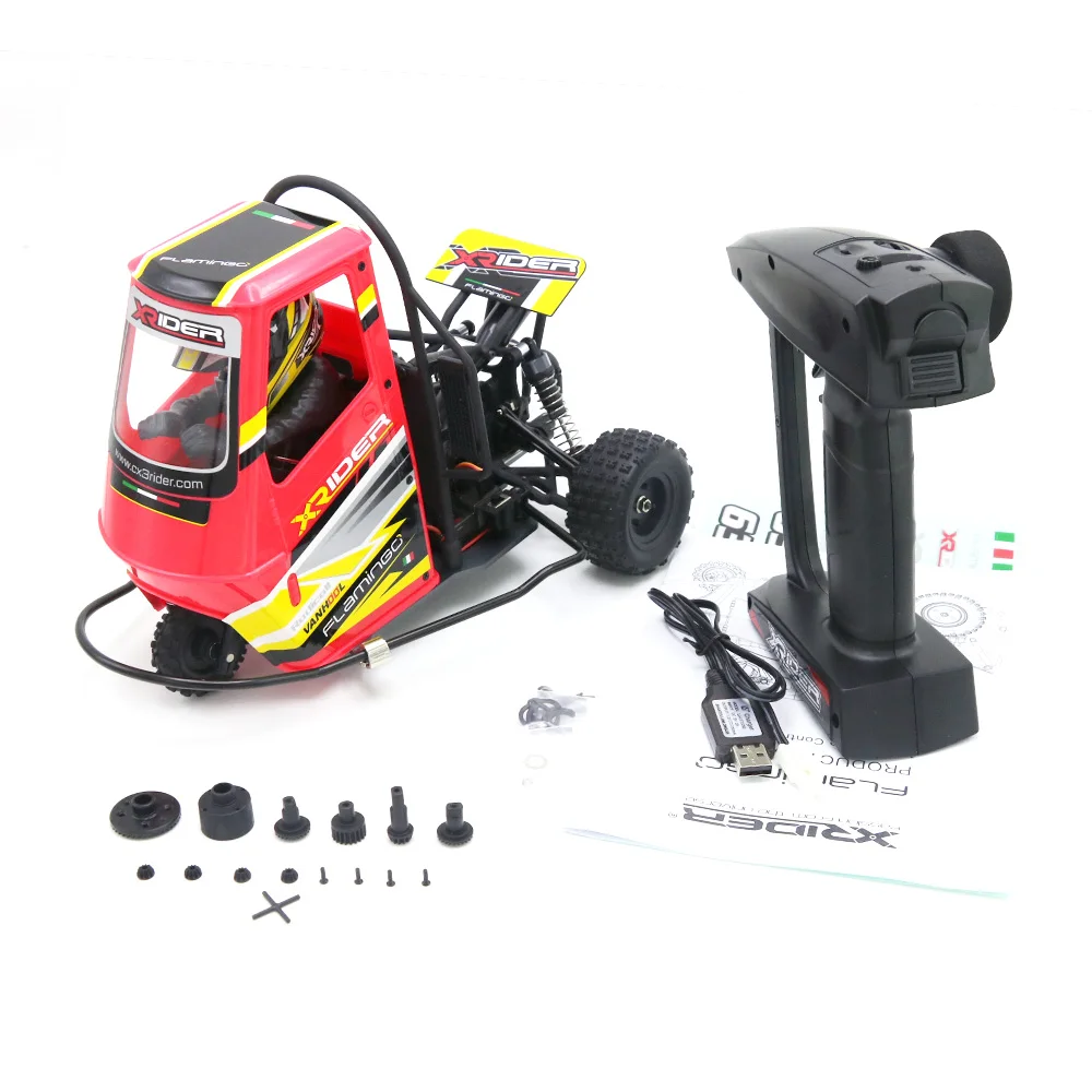 Радиоуправляемая машинка на дистанционном управлении 2,4G X-Rider 1/8 Piaggio Ape 1:8 2WD Детские дрифтерные машинки на батарейках RTR
