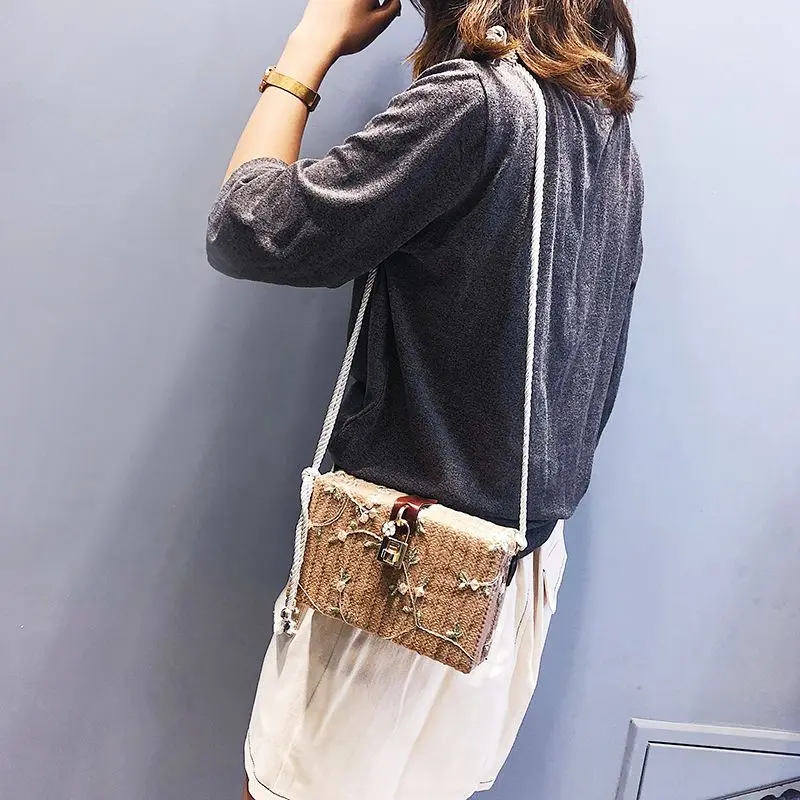 Новинка 2018 хит продаж летние пляжные сумки женские сумки-мессенджеры квадратная