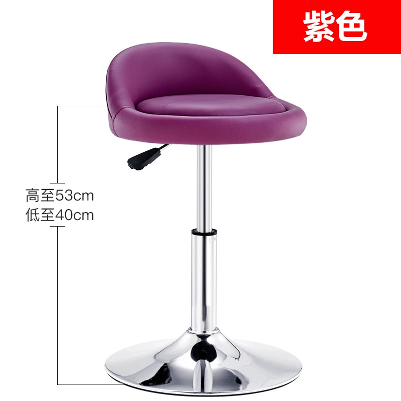 Backrest Short Foot Commecial Современный барный стул подъемник сидения салон красоты мебель макияж стул табурет де бар - Цвет: Backrest Short Foot