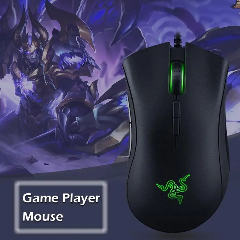 Razer DEATHADDER ELITE игровая мышь USB Проводная эргономичная игровая мышь с подсветкой 16000 dpi программируемая оптическая мышь для макросъемки