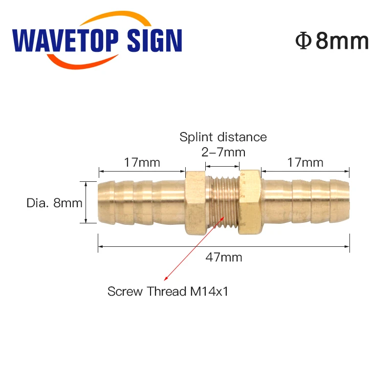 WaveTopSign через пластины разъем латунь перегородка пагода соединения шлангов