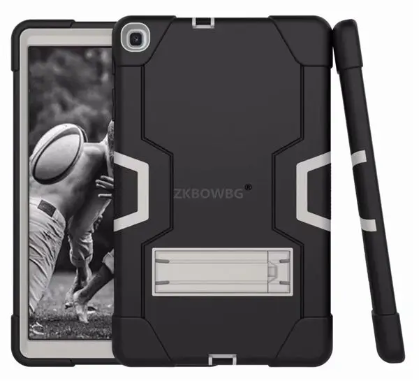 BK.Gray Чехол-сумка для samsung Galaxy Tab A, 10,1 дюймов,, T510, T515, SM-T510, для планшета, противоударный, сверхмощный, с подставкой, для детей, безопасный Чехол - Цвет: BK.Gray