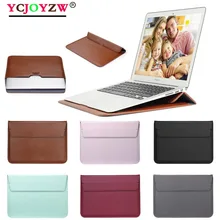 Leather Laptop Bag 11 12 13 15 16 inch huawei Case For MacBook m1 Air Pro 2012 ~ 2020 Computer Fabric Sleeve Cover Accessories