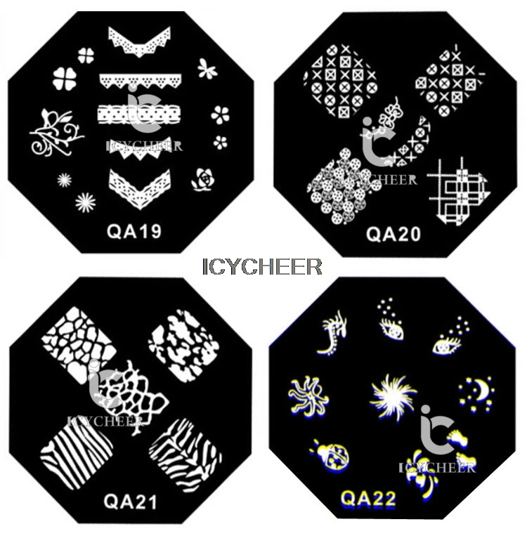 ICYCHEER 25 стилей рисунок для нейл-арта штамп темпленил штамповки пластины салон
