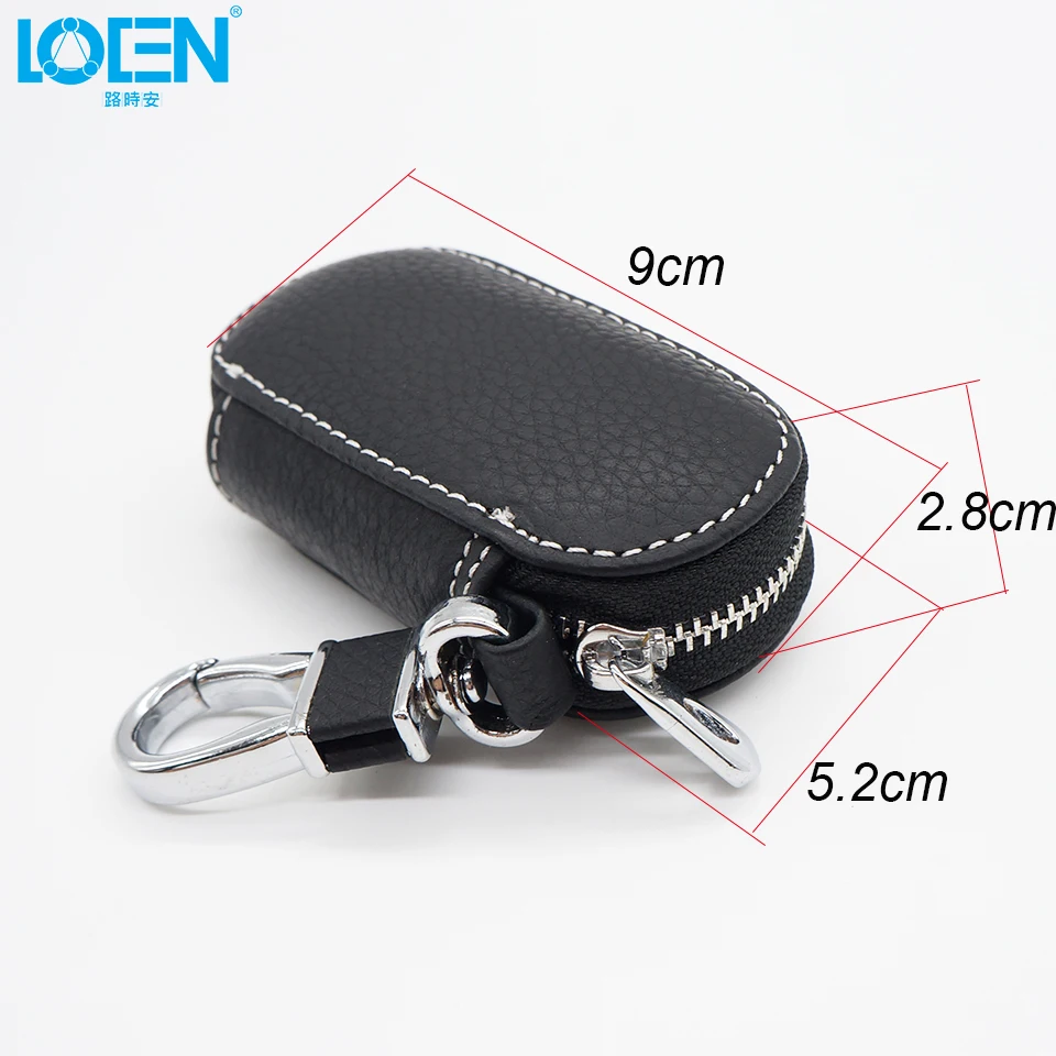 LOEN автомобильный кожаный чехол для ключей бумажник volvo starline Kia Honda BMW Audi Benz