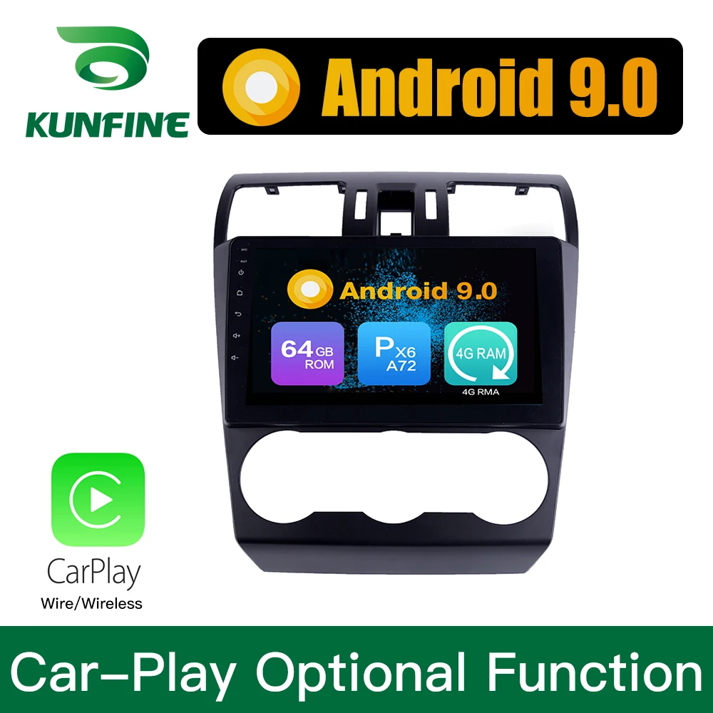 Android 9 0 Ram 4G Rom 64G PX6 Cortex A72 автомобильный DVD GPS мультимедийный плеер стерео для SUBARU