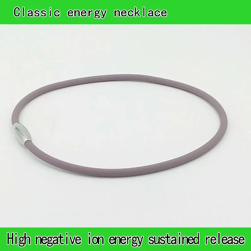 Модное популярное антистатическое ожерелье из нержавеющей стали и силикона