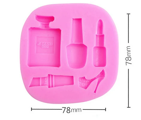 

NEW!Makeup series sugar cake decoration silicone mold