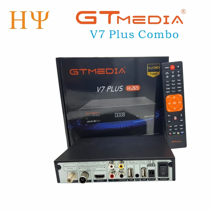 5 шт./лот [Подлинный] GTmedia V7 PLUS поддержка powervu Biss ключ CCam IPTV DVB-T2 DVB-S2 спутниковый ресивер DVB T2 S2 декодер