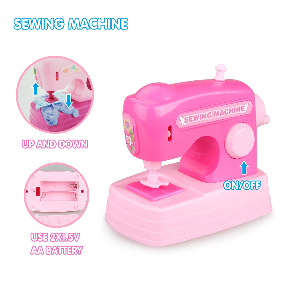 

Pink Mini Washing Machine Makeup Toy Household Appliance Children Pretend Play Cleaner Educational Toys Set for Kids Girls Toy