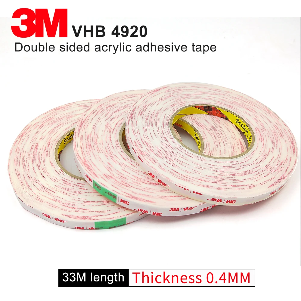 100% оригинальная 3M VHB 4920 акриловая клейкая лента с двумя сторонами/высокая Липкая