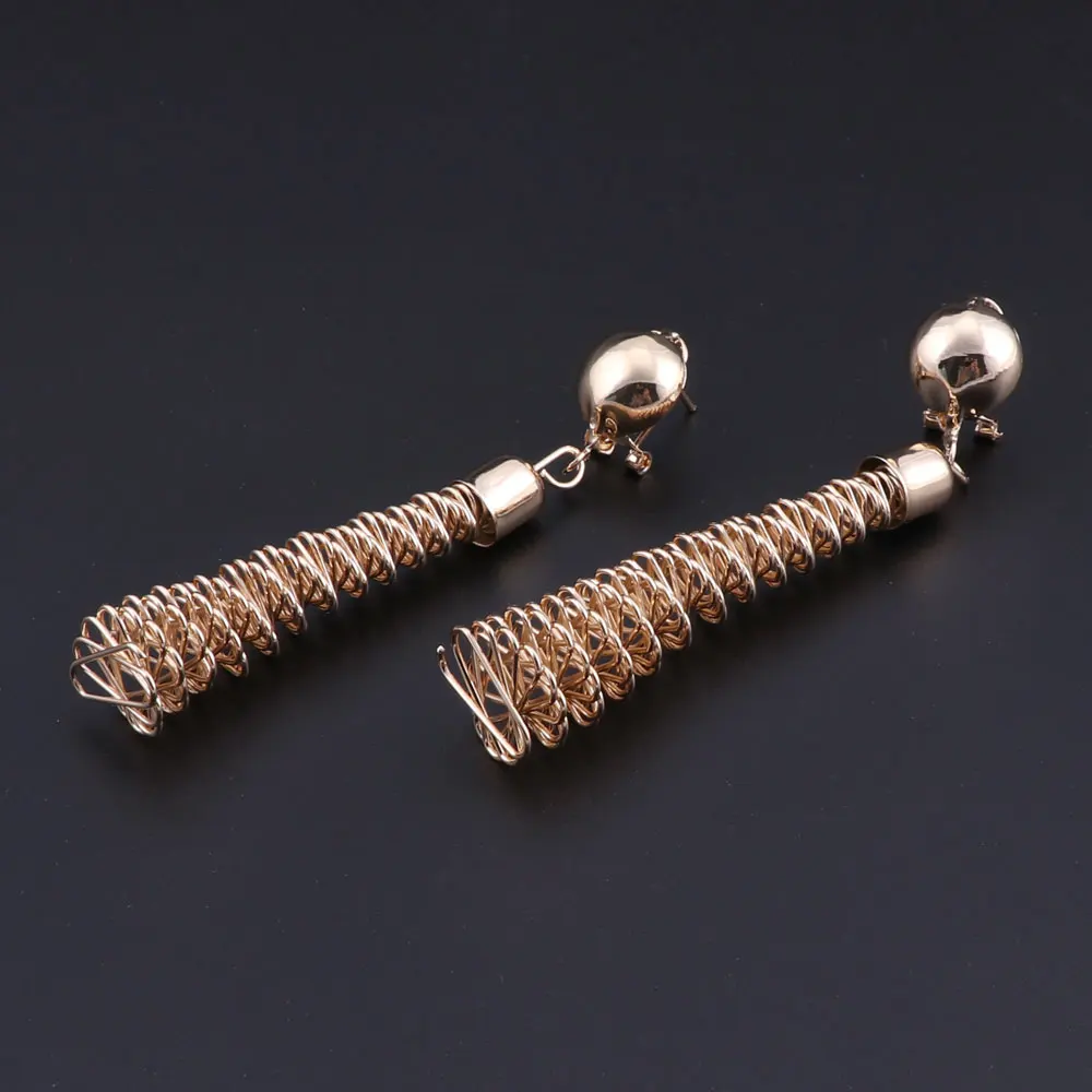 2018 модные африканские Ювелирные наборы женское весеннее ожерелье серьги браслет