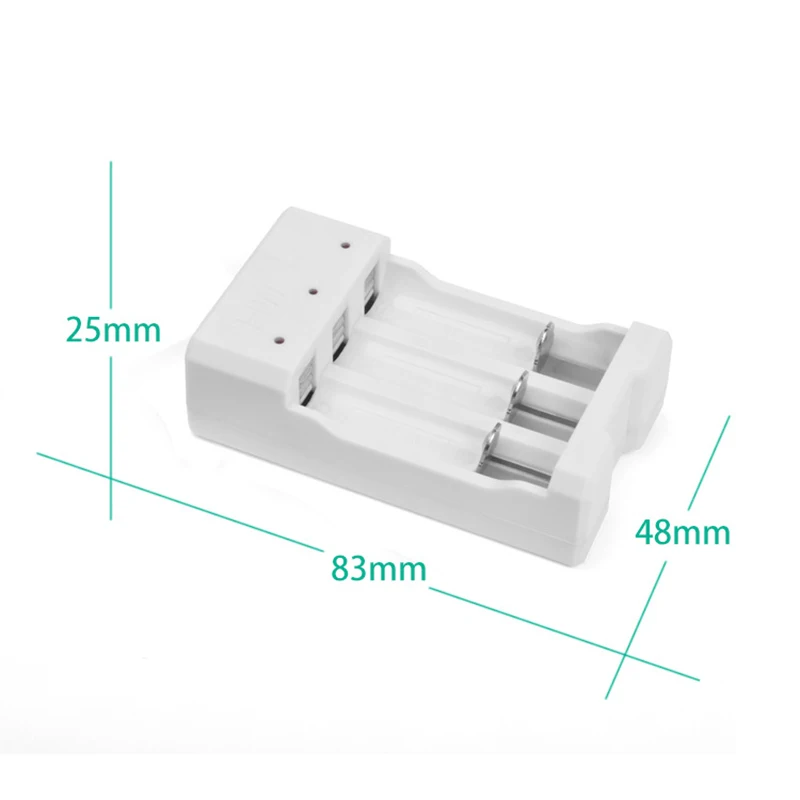 Новая акция AA/AAA литий-ионная аккумуляторная батарея USB 3 слота универсальное интеллектуальное зарядное устройство адаптер USB штекер