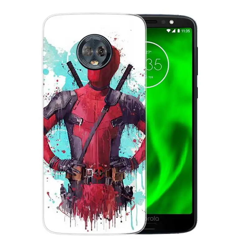 Силиконовый чехол-накладка для Motorola MOTO G5 G5S G6 E4 E5 Plus G4 Play X4 ривердейл чехол Marvel Hero