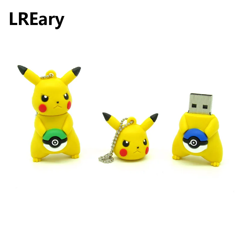 Новый флэш-накопитель usb memory stick Pikachu hold Pokeball Ручка drive personalizado 4 ГБ 8 16 32 pendrive mini gift |