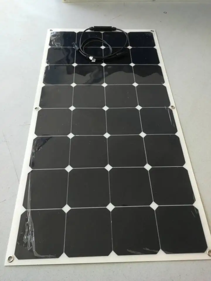 Sunpower солнечная панель 200 Вт Гибкая солнечная батарея зарядное устройство для автомобиля дома на колесах лодки на крыше 12 в зарядное устройство солнечный модуль