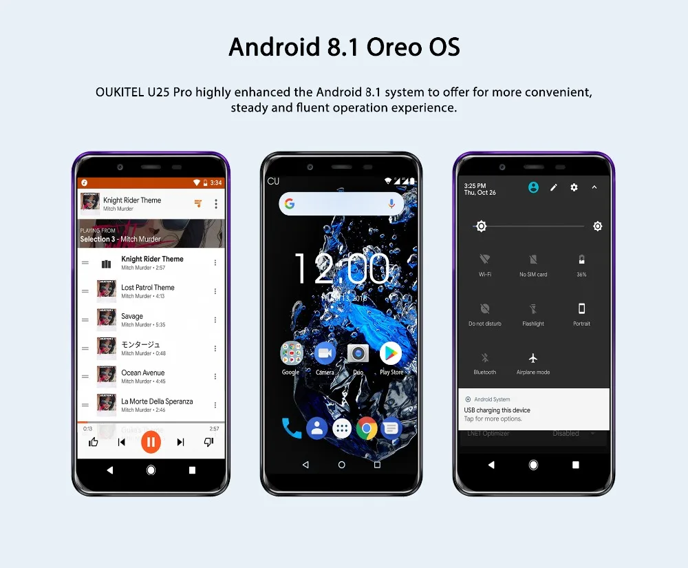 OUKITEL U25 Pro 5," FHD MTK6750T Восьмиядерный мобильный телефон 4 ГБ ОЗУ 64 Гб ПЗУ Android 8,1 двойная камера отпечаток пальца 4G LTE смартфон