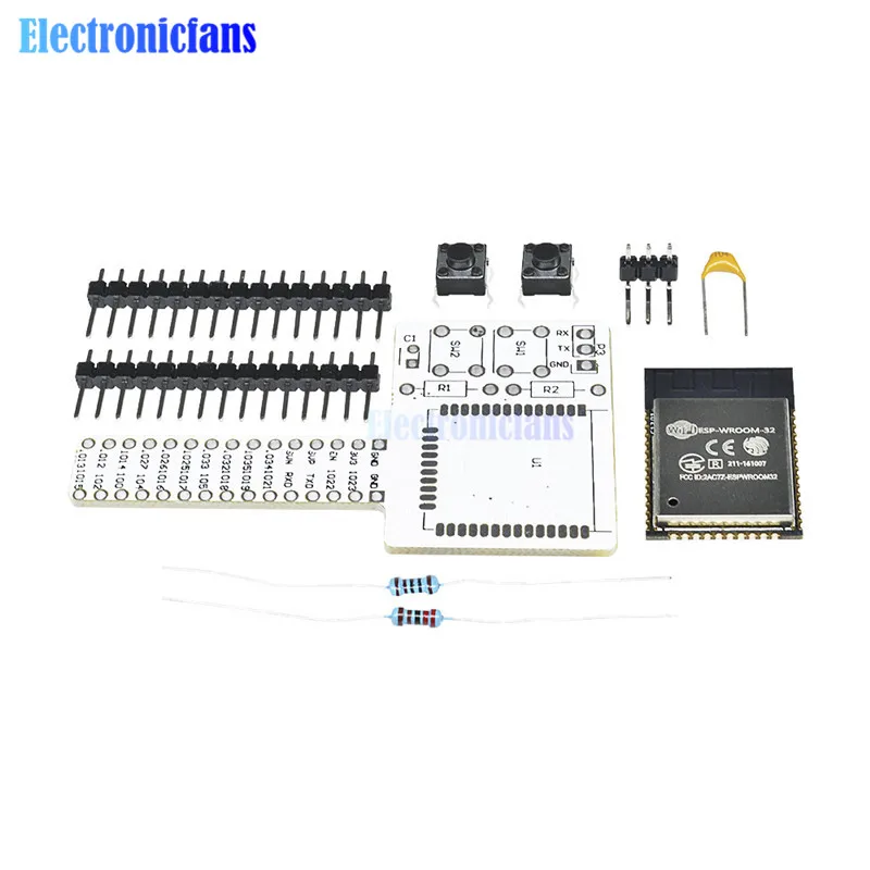 1 комплект ESP32 ESP-WROOM-32 ESP-32 Rev1 wifi Беспроводная Bluetooth макетная плата комплект макетная плата Wi-Fi модуль для Arduino DIY Kit