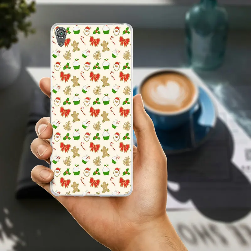 Счастливый Новый год Счастливого Рождества Прозрачный чехол для sony Xperia Z (Сони