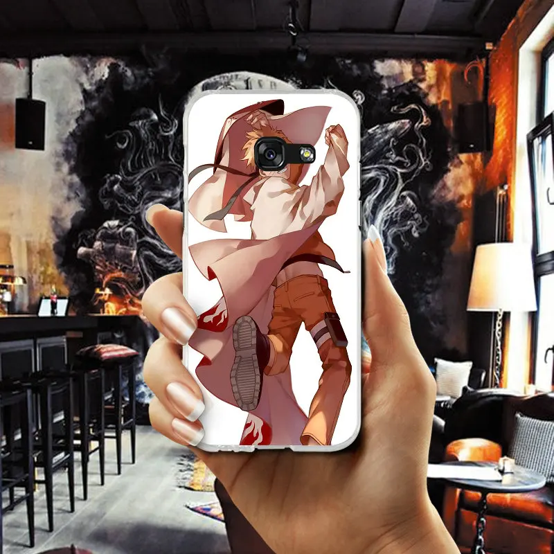 Ботинки в стиле аниме Naruto Akatsuki дизайн для samsung Galaxy A3 A5 A7 J1 J2 J3 J4 J5 J6 J7 2016 2017 2018
