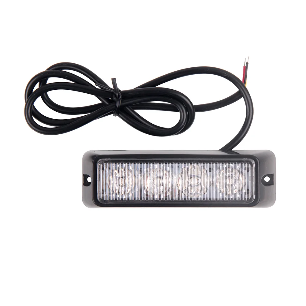 4 Желтый СВЕТОДИОД Автомобилей Флэш Грузовик Аварийная Beacon Light Bar Опасности